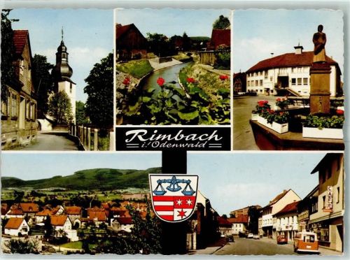 Rimbach Cafe Dorfbrunnen Ev. Kirche