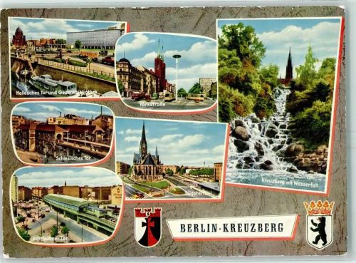 Kreuzberg Hallesches Tor gedenkbibliothek Yorkstrasse Wasserfall Schlessisches Tor