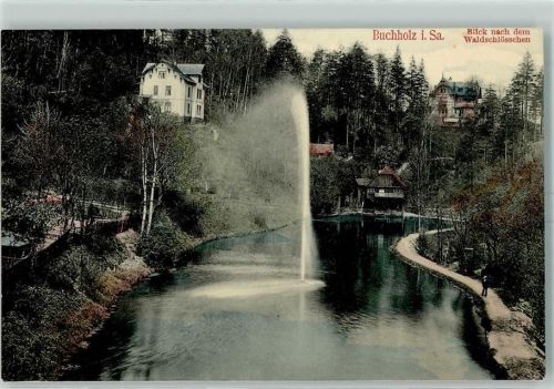 Annaberg-Buchholz 1909 Blick nach dem Waldschlösschen