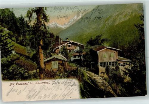 Veitenhof Kaiserthal Hüttenstempel Beschreibung aufgeklebt