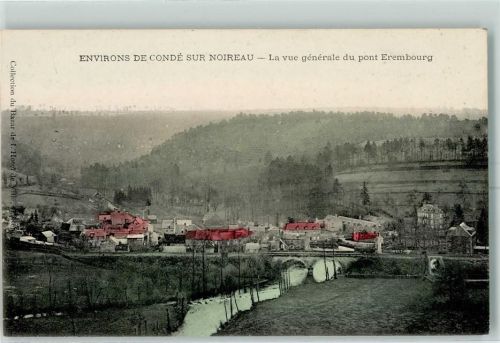 Conde-sur-Noireau La vue generae du pont Erembourg