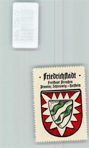 Friedrichstadt Vignette Wappen Kaffee Hag 1920-1940
