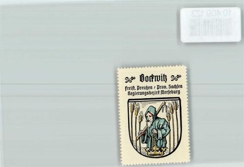 Bockwitz Vignette Wappen Kaffee Hag ca 1920-1940