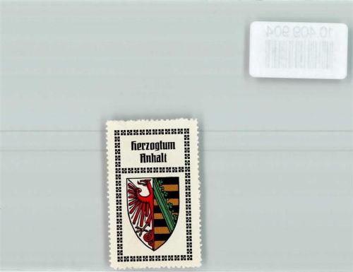 Dessau Herzogtm Anhalt Vignette Wappen Kaffee Hag ca 1920-1940