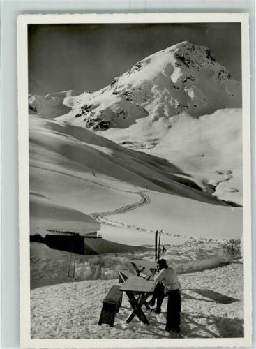 Arosa 1947 Plattenhorn ob Carmenna Winter