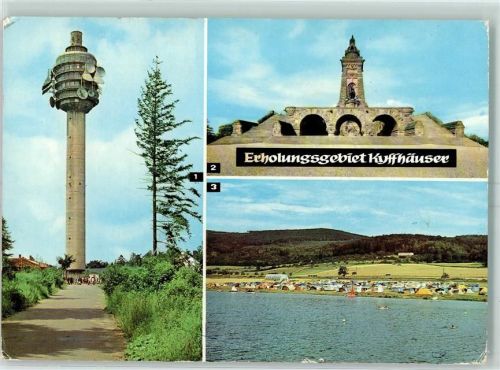 06567 O4712 Kyffhäuser - Richtfunkturm Kyffhäuser Denkmal Talsperre Kelbra Campingplatz