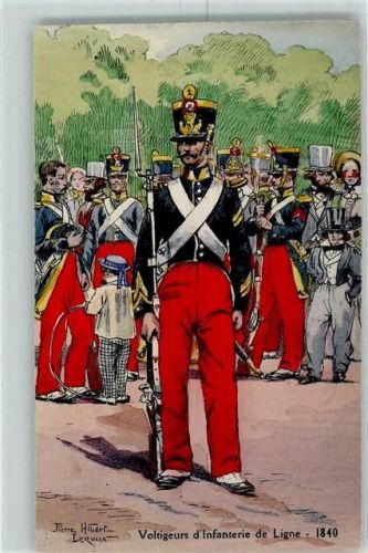 Voltigeurs d'Infanterie de Ligne Soldaten Uniform sign Pierre Albert Lenoux