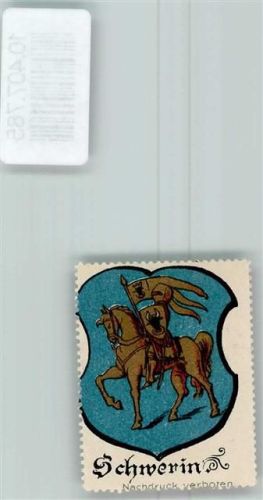 Schwerin Vignette Wappen Kaffee Hag 1920-1940
