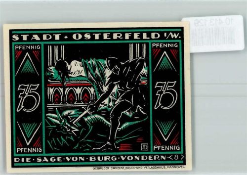 Osterfeld Notgeld Sage von Burg Vondern