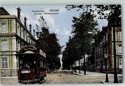 Sedan Gymnasium Avenue Philippoteaux Straßenbahn