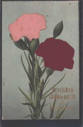 1908 Prägedruck Glückwunsch AK