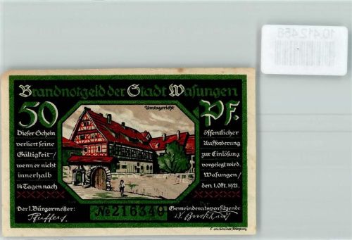 Wasungen Notgeld Amtsgericht
