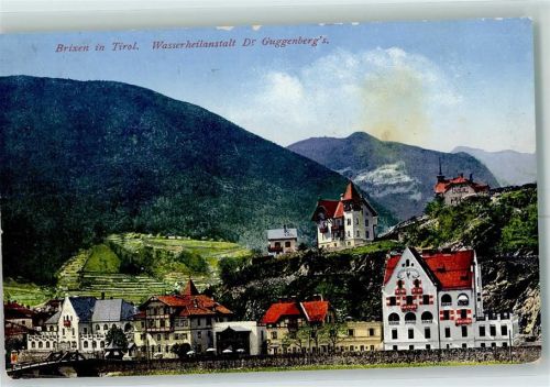 Brixen 1914 Hotel Wassrheilanstalt Dr. Guggenberg