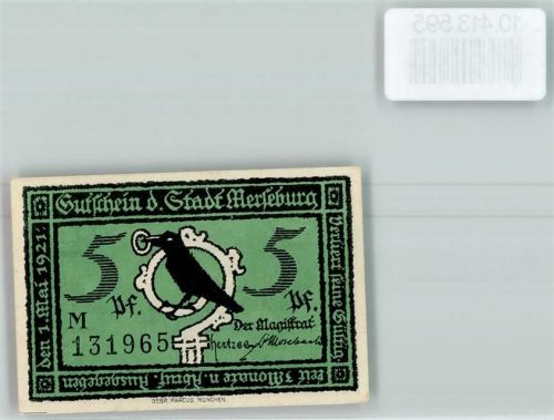 Merseburg Notgeld Rabe