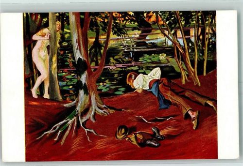 Der Nixenweiher sign. Prof. J. Exter Serie XXVI, 5