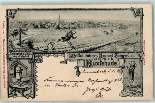 Buxtehude 1902 Wettlauf zwischen Hase und Igel