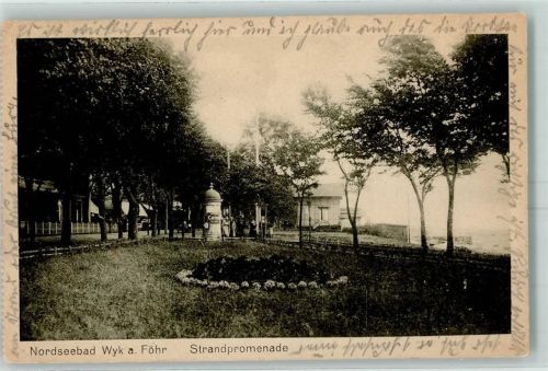 Wyk Strandpromenade Litfaßsäule