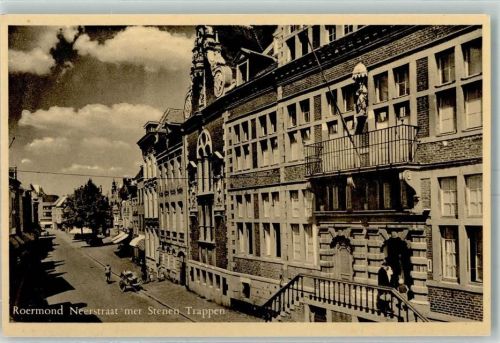Roermond Neerstraße mit Steinen Treppen