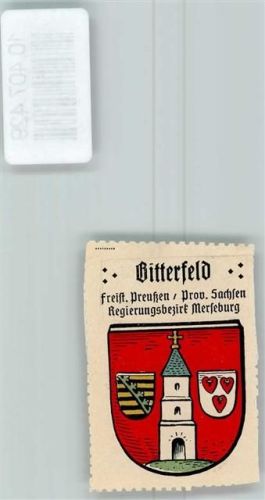 06749 O4400 Bitterfeld - Vignette Wappen Kaffee Hag 1920-1940