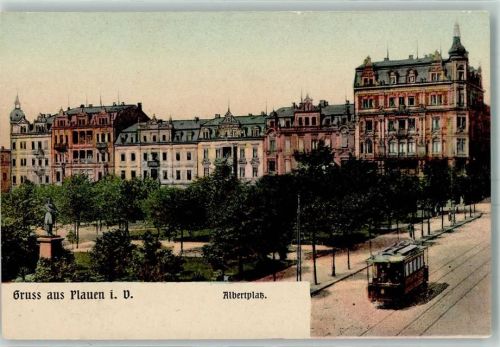 Plauen Albertplatz Straßenbahn