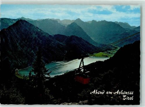 Maurach Achensee Blick von der Bergstation der Rofanseilbahn
