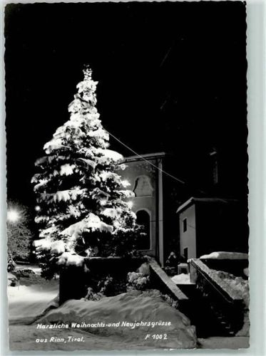 Rinn Weihnachtsbaum Nacht Beleuchtung Winter