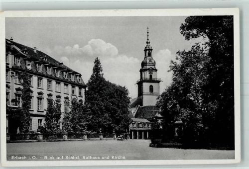Erbach Rathaus Schloß Kirche Denkmal