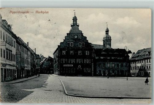Dippoldiswalde 1913 Marktplatz