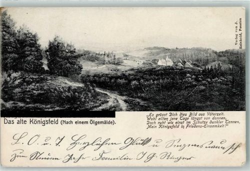 Königsfeld 1909 nach einem Ölgemälde Vers