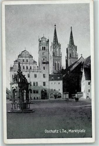 Oschatz Marktplatz Kirche