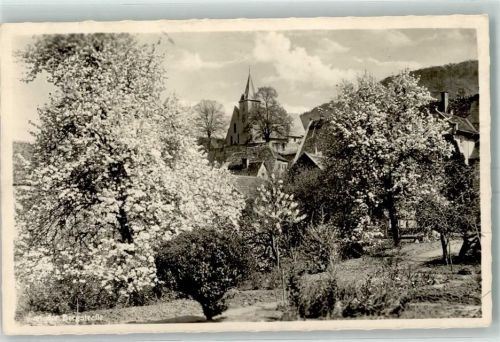 Zwingenberg Kirche Birnenblüte