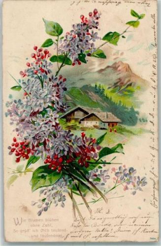 1904 Vers Poesie / Liebe AK