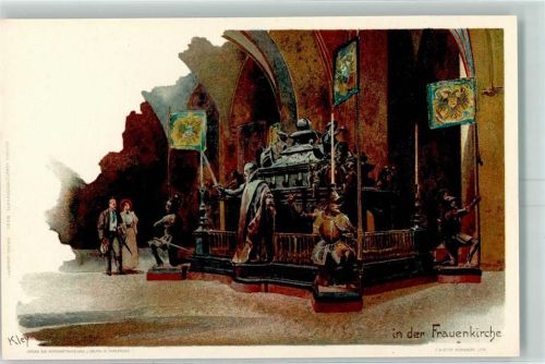 München 1898 Velten Verlag Nr. 91 In der Frauenkirche AK