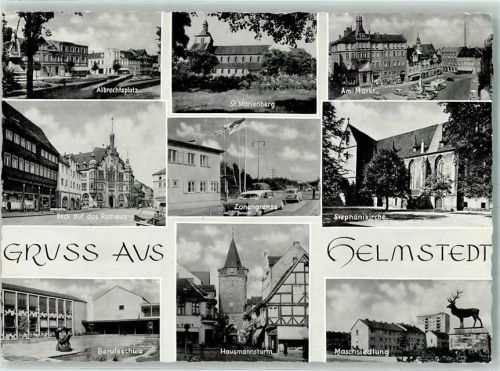 Helmstedt Albrechtsplatz St Marienberg Am Markt Rathaus Zonengrenze Stephanikirche Berufsschule Hausmannsturm Maschsiedlung