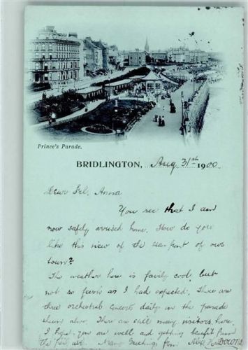 Bridlington 1900 Princes Parade AK