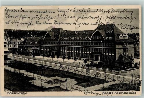 Göppingen Höhere Mädchenschule Parkanlage