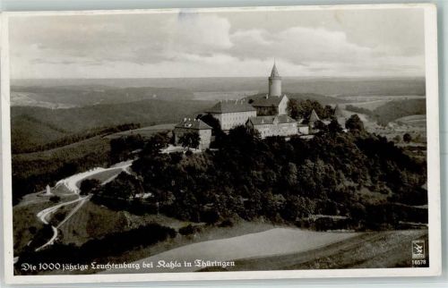 Kahla Fliegeraufnahme Die 1000 jährige Leuchtenburg