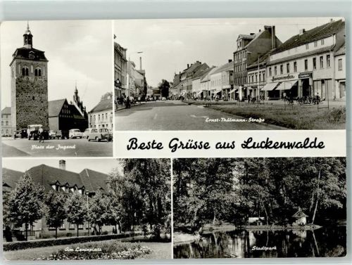 Luckenwalde Platz der Jugend Leninplatz Stadtpark Ernst-Thälmann-Straße