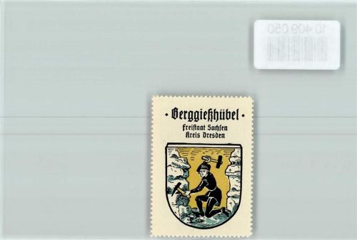Berggiesshübel Vignette Wappen Kaffee Hag ca 1920-1940
