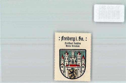 Freiberg Vignette Wappen Kaffee Hag ca 1920-1940