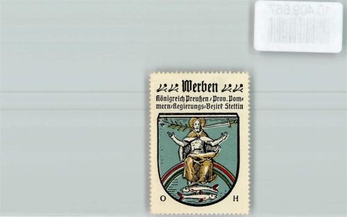 Werben Vignette Wappen Kaffee Hag ca 1920-1940