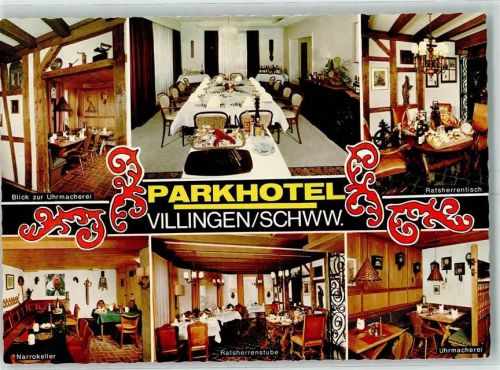 Villingen Parkhotel Innenansicht Uhrmacherei Narrokeller Ratsherrenstube