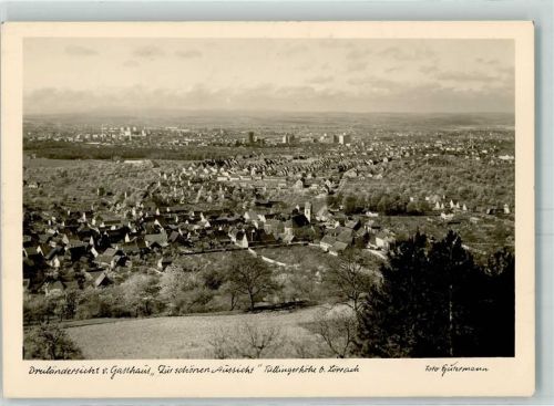 Tüllingen Dreiländereck vom Gasthaus Zur schönen Aussicht