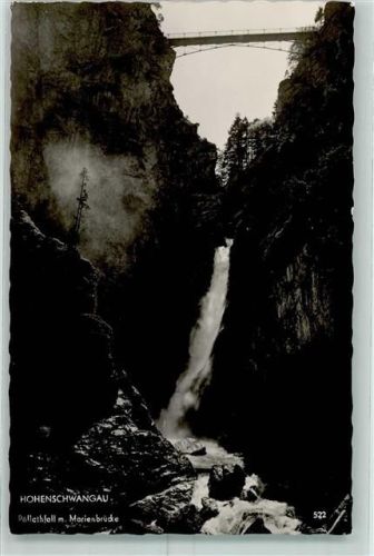 Neuschwanstein Hohenschwanstein Pölllethfall m. Marienbrücke
