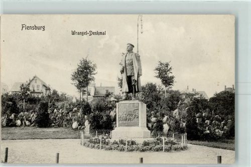 Flensburg 1906 Wrangel Denkmal