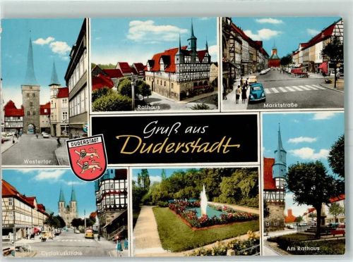 Duderstadt Rathaus Marktstraße Westertor Springbrunnen