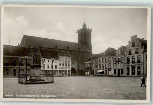 Kalkar Seydlitz Denkmal und Nicoleikirche