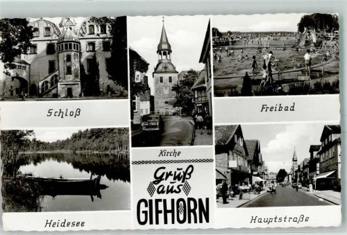 Gifhorn Scwimmbad Hauptstraße Heidesee Schloß Gifhorn