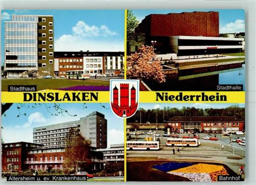 Dinslaken Stadthaus Stadthalle Altersheim Ev Krankenhaus Bahnhof Omnibusse