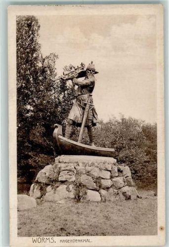 Worms 1908 Hagendenkmal